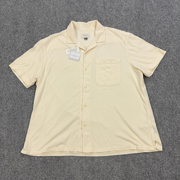 American Eagle Outfitters Other - American Eagle Outfitters Shirt Mens L Beige Cotton Short Sleeve Button Up